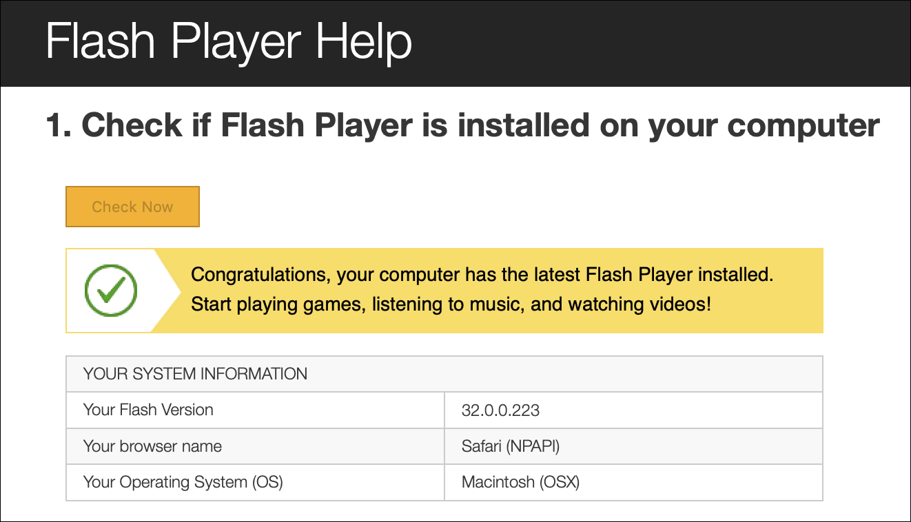 adobe flash update for mac for chrome